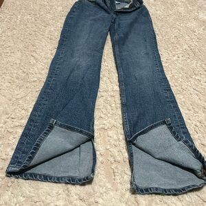 Size 2 H&M split hem flare jeans